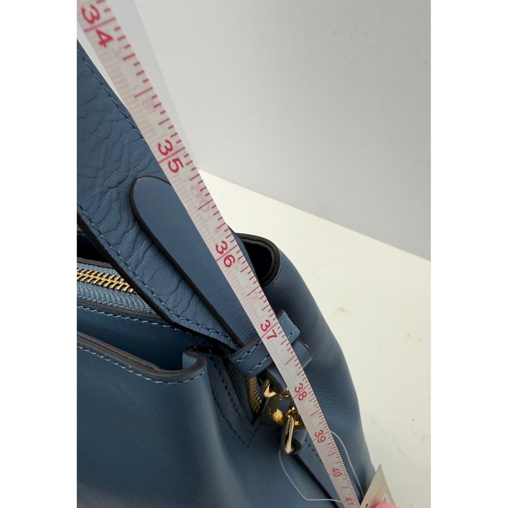 Radley London Dukes Place Open Blue Leather Medium Satchel Crossbody Bag - Picture 14 of 16